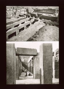 Due viste della Piramide a gradoni di Meidum, IV dinastia, Antico Regno da American Photographer